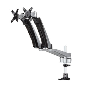 STARTECH .com monitor mount / stand 76,2 cm (30") Desk Black, Silver (ARMDUAL30) - Cartouches Certifiees