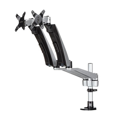 STARTECH .com monitor mount / stand 76,2 cm (30") Desk Black, Silver (ARMDUAL30) - Cartouches Certifiees