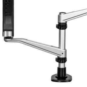 STARTECH .com monitor mount / stand 76,2 cm (30") Desk Black, Silver (ARMDUAL30) - Cartouches Certifiees