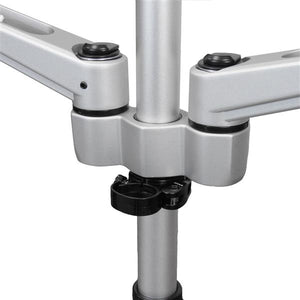 STARTECH .com monitor mount / stand 76,2 cm (30") Desk Black, Silver (ARMDUAL30) - Cartouches Certifiees