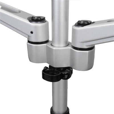 STARTECH .com monitor mount / stand 76,2 cm (30") Desk Black, Silver (ARMDUAL30) - Cartouches Certifiees