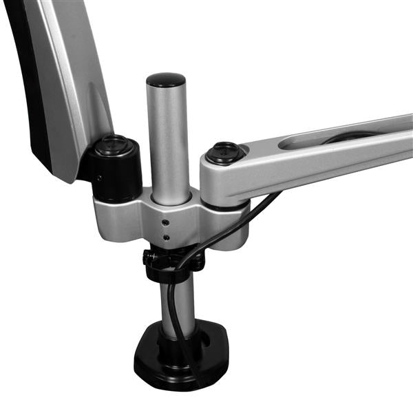 STARTECH .com monitor mount / stand 76,2 cm (30") Desk Black, Silver (ARMDUAL30) - Cartouches Certifiees