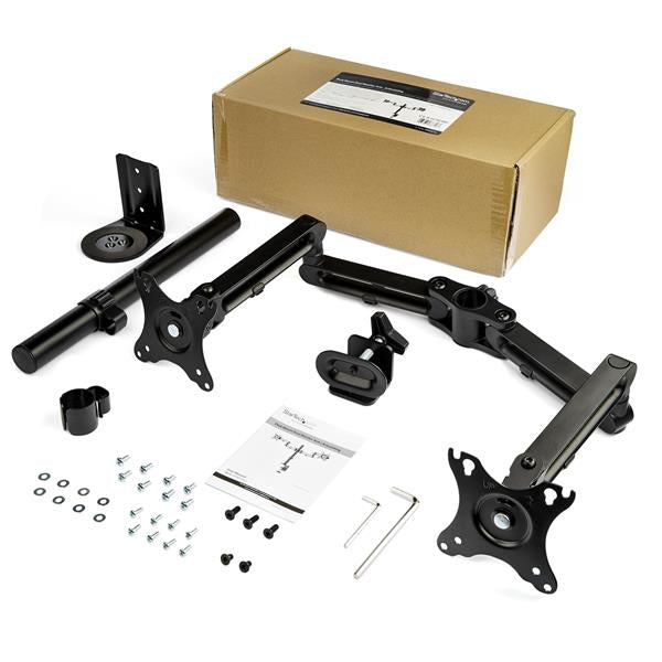 STARTECH .com monitor mount / stand 81,3 cm (32") Desk Black (ARMDUAL3) - Cartouches Certifiees