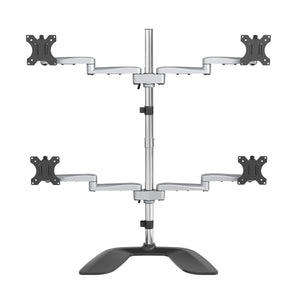 STARTECH .com monitor mount / stand 81,3 cm (32") Desk Black, Silver (ARMQUADSS) - Cartouches Certifiees