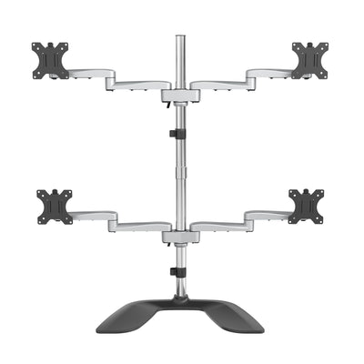 STARTECH .com monitor mount / stand 81,3 cm (32") Desk Black, Silver (ARMQUADSS) - Cartouches Certifiees