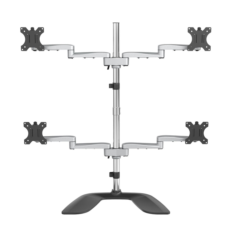 STARTECH .com monitor mount / stand 81,3 cm (32") Desk Black, Silver (ARMQUADSS) - Cartouches Certifiees