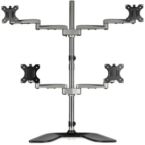STARTECH .com monitor mount / stand 81,3 cm (32") Desk Black, Silver (ARMQUADSS) - Cartouches Certifiees