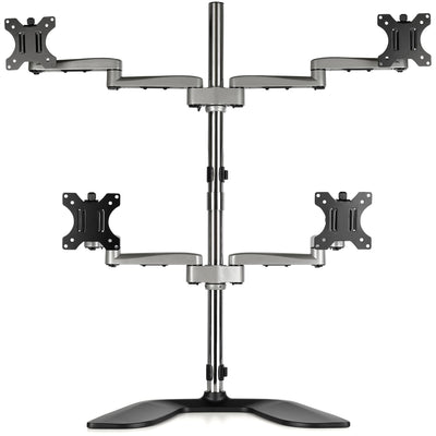 STARTECH .com monitor mount / stand 81,3 cm (32") Desk Black, Silver (ARMQUADSS) - Cartouches Certifiees