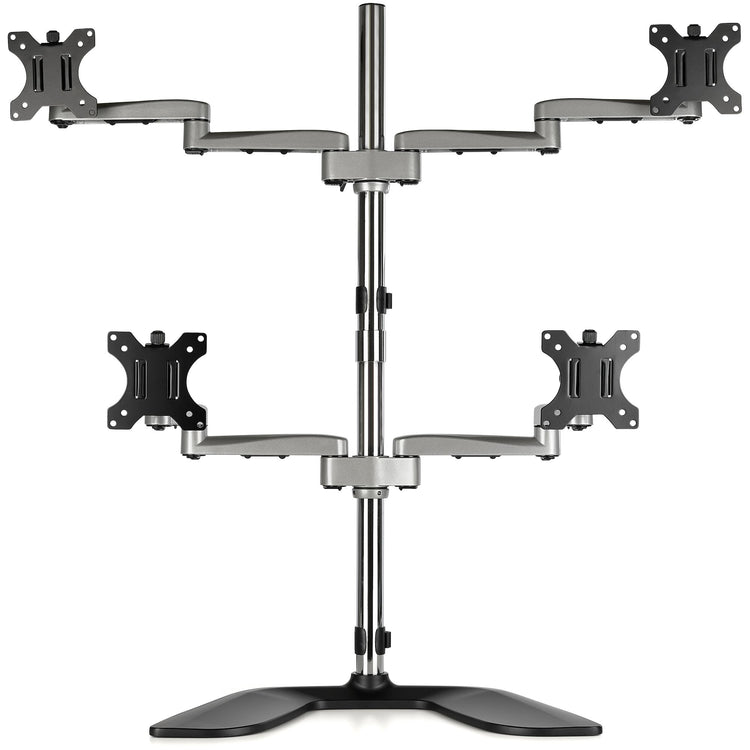 STARTECH .com monitor mount / stand 81,3 cm (32") Desk Black, Silver (ARMQUADSS) - Cartouches Certifiees