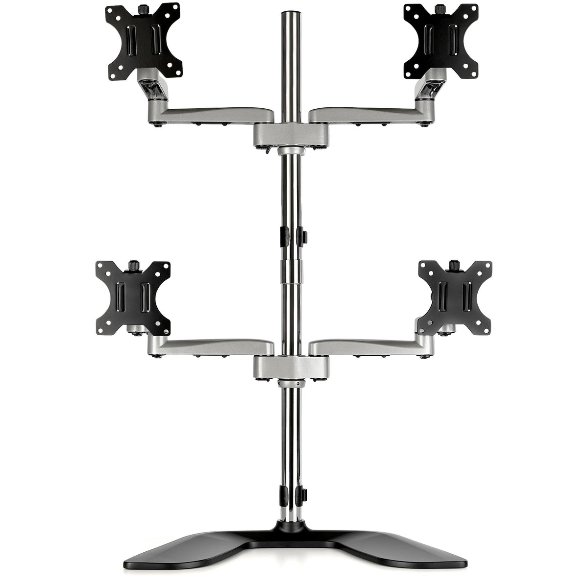 STARTECH .com monitor mount / stand 81,3 cm (32") Desk Black, Silver (ARMQUADSS) - Cartouches Certifiees