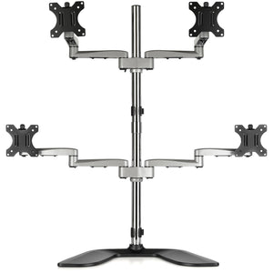 STARTECH .com monitor mount / stand 81,3 cm (32") Desk Black, Silver (ARMQUADSS) - Cartouches Certifiees