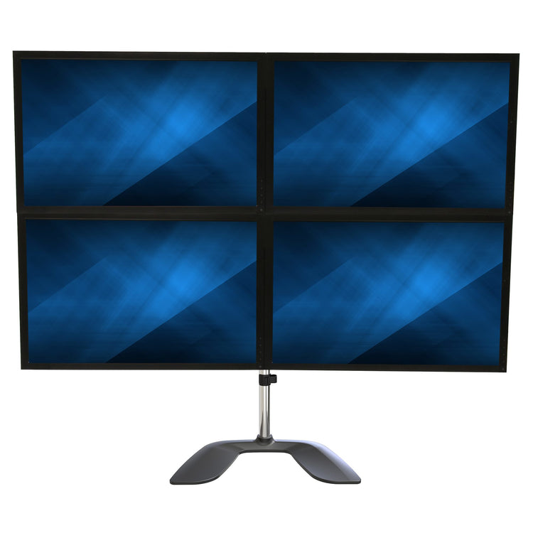 STARTECH .com monitor mount / stand 81,3 cm (32") Desk Black, Silver (ARMQUADSS) - Cartouches Certifiees
