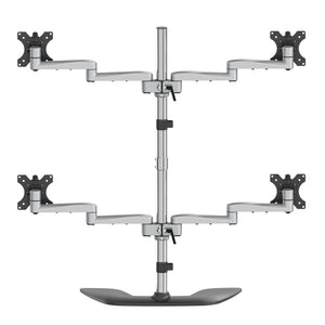 STARTECH .com monitor mount / stand 81,3 cm (32") Desk Black, Silver (ARMQUADSS) - Cartouches Certifiees