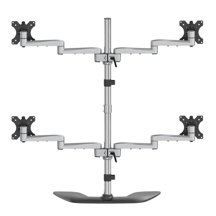 STARTECH .com monitor mount / stand 81,3 cm (32") Desk Black, Silver (ARMQUADSS) - Cartouches Certifiees