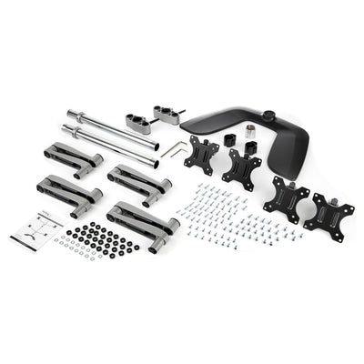 STARTECH .com monitor mount / stand 81,3 cm (32") Desk Black, Silver (ARMQUADSS) - Cartouches Certifiees