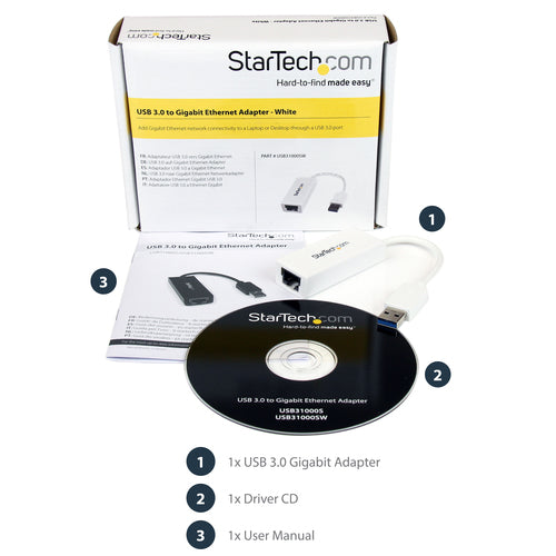 STARTECH .com network card Ethernet 5000 Mbit/s (USB31000SW) - Cartouches Certifiees