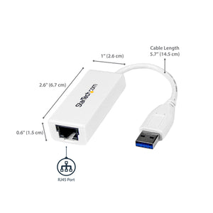 STARTECH .com network card Ethernet 5000 Mbit/s (USB31000SW) - Cartouches Certifiees