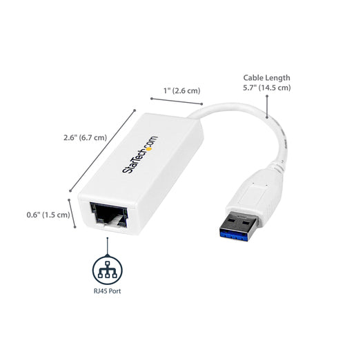 STARTECH .com network card Ethernet 5000 Mbit/s (USB31000SW) - Cartouches Certifiees
