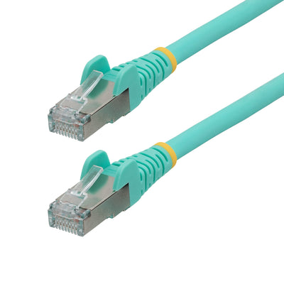 STARTECH .com networking cable Aqua colour 0,305 m S/FTP (S-STP) Round (NLAQ-1F-CAT6A-PATCH) - Cartouches Certifiees
