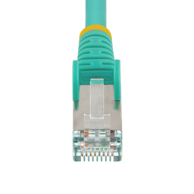STARTECH .com networking cable Aqua colour 0,6 m S/FTP (S-STP) Round (NLAQ-2F-CAT6A-PATCH) - Cartouches Certifiees