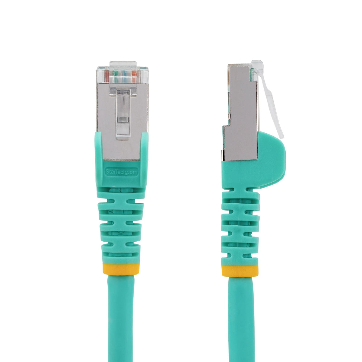 STARTECH .com networking cable Aqua colour 0,9 m S/FTP (S-STP) Round (NLAQ-3F-CAT6A-PATCH) - Cartouches Certifiees