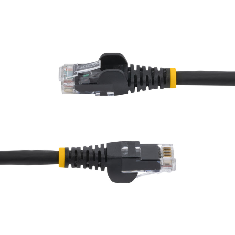 STARTECH .com networking cable Black 0,15 m Cat6 U/UTP (UTP) Round (N6LPATCH6INBK) - Cartouches Certifiees