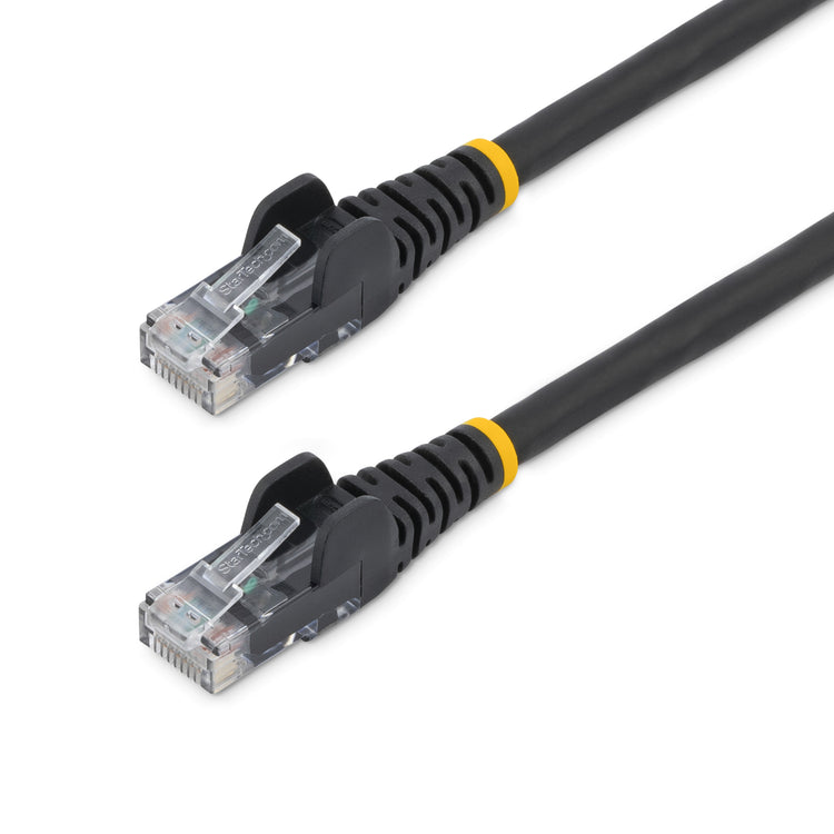 STARTECH .com networking cable Black 0,15 m Cat6 U/UTP (UTP) Round (N6LPATCH6INBK) - Cartouches Certifiees