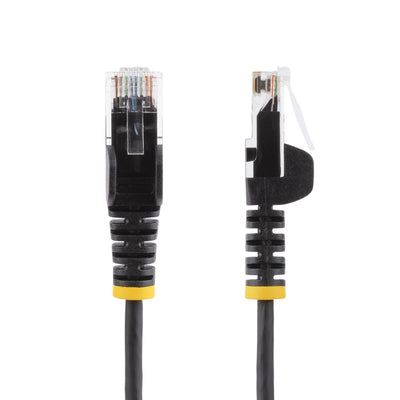 STARTECH .com networking cable Black 0,2 m Cat6 U/UTP (UTP) (N6PAT6INBKS) - Cartouches Certifiees