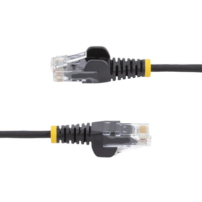 STARTECH .com networking cable Black 0,2 m Cat6 U/UTP (UTP) (N6PAT6INBKS) - Cartouches Certifiees