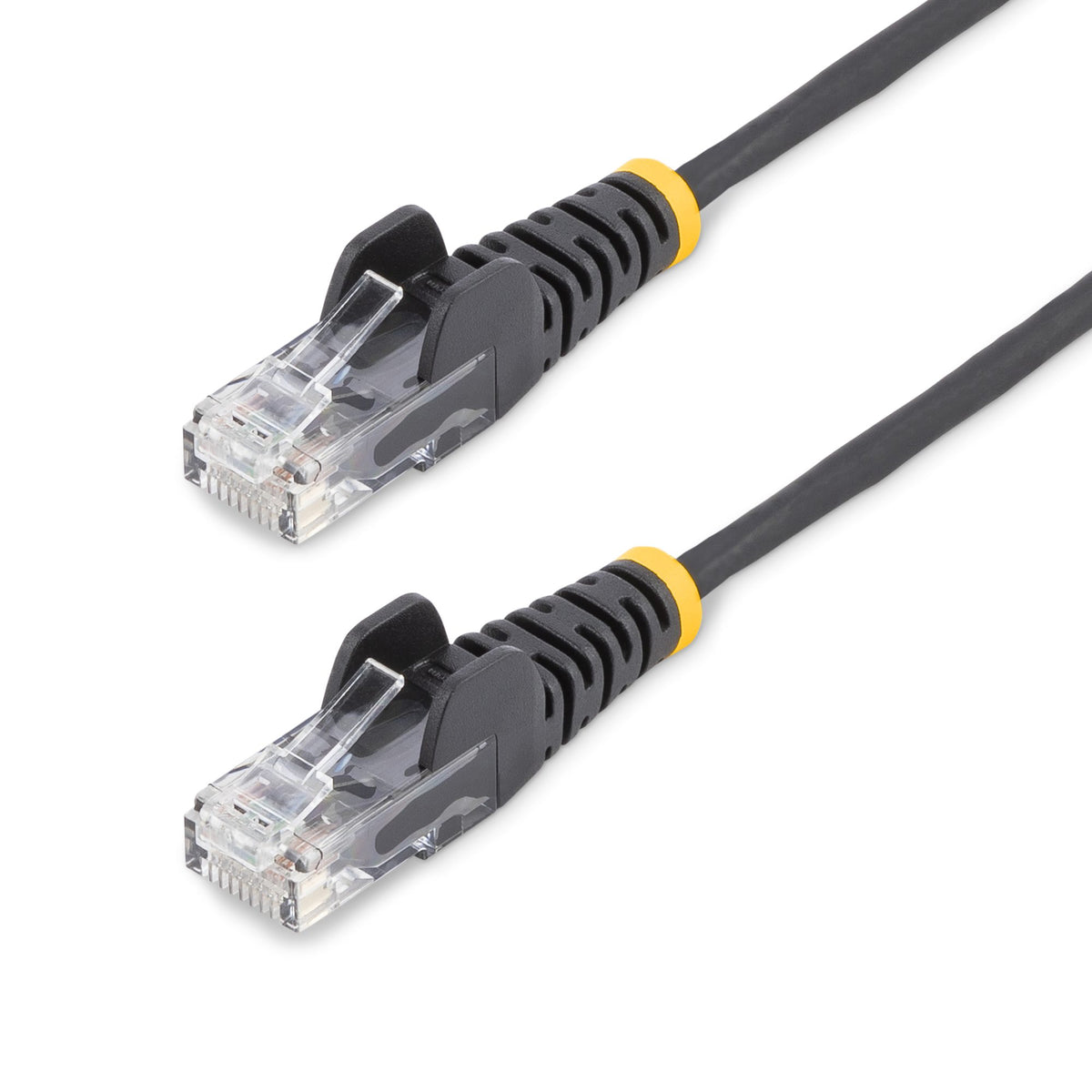 STARTECH .com networking cable Black 0,2 m Cat6 U/UTP (UTP) Round (N6PAT9INBKS) - Cartouches Certifiees