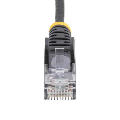 STARTECH .com networking cable Black 0,2 m Cat6 U/UTP (UTP) Round (N6PAT9INBKS) - Cartouches Certifiees