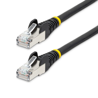 STARTECH .com networking cable Black 2,7 m S/FTP (S-STP) Round (NLBK-9F-CAT6A-PATCH) - Cartouches Certifiees