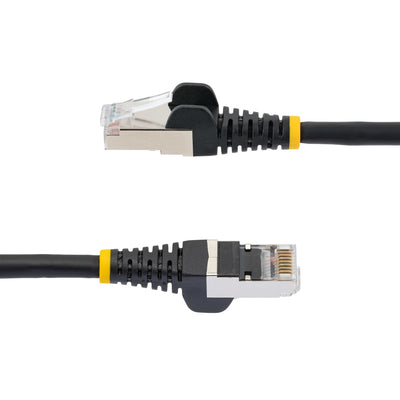 STARTECH .com networking cable Black 2,7 m S/FTP (S-STP) Round (NLBK-9F-CAT6A-PATCH) - Cartouches Certifiees