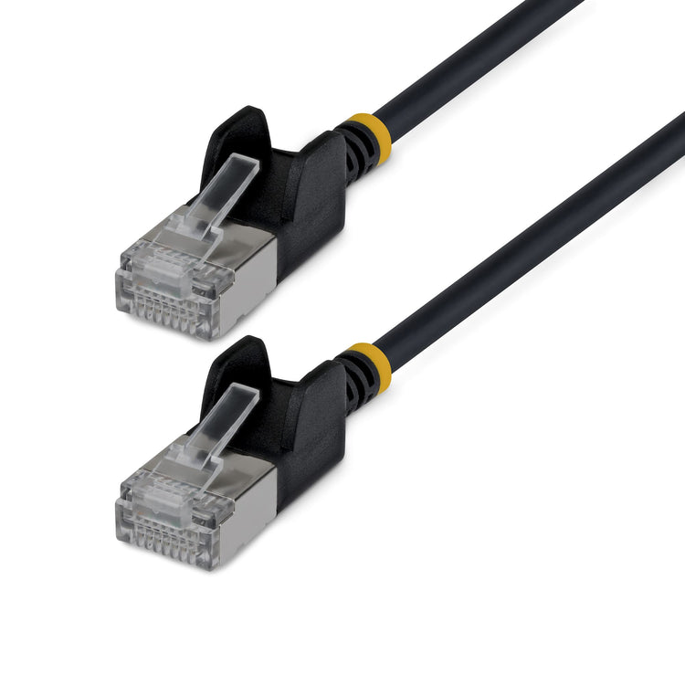 STARTECH .com networking cable Black 3,05 m Cat6a U/FTP (STP) Round (N6APATSTP34BKS-10FT) - Cartouches Certifiees