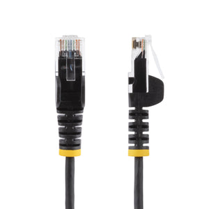 STARTECH .com networking cable Black 4,6 m Cat6 U/UTP (UTP) Round (N6PAT15BKS) - Cartouches Certifiees