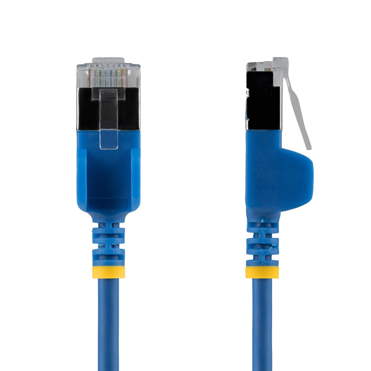 STARTECH .com networking cable Blue 0,2 m Cat6a U/FTP (STP) Round (N6APATSTP34BLS-6IN) - Cartouches Certifiees