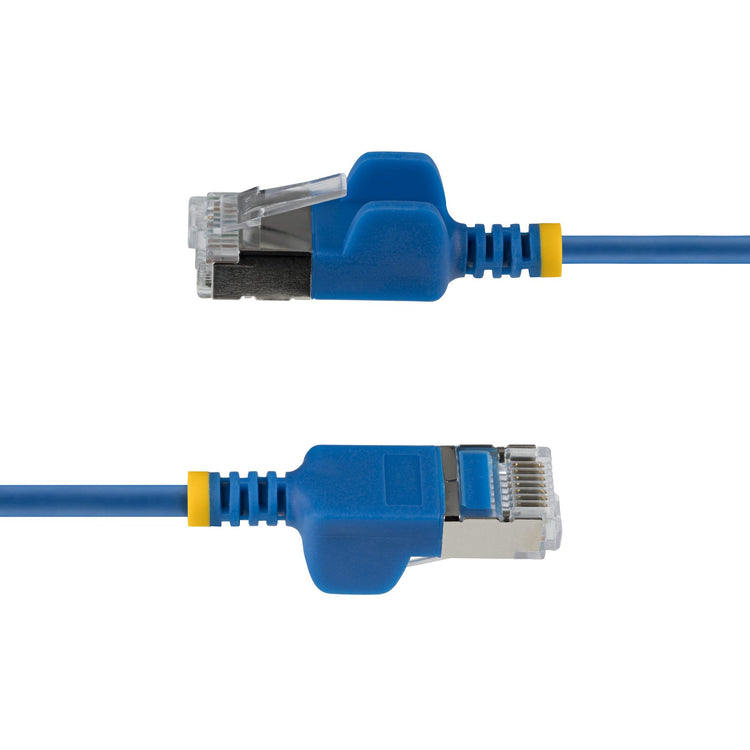 STARTECH .com networking cable Blue 0,2 m Cat6a U/FTP (STP) Round (N6APATSTP34BLS-6IN) - Cartouches Certifiees