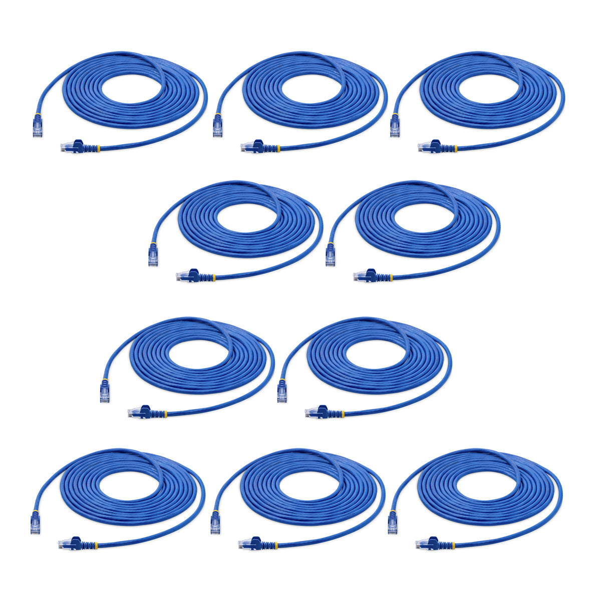STARTECH .com networking cable Blue 4,6 m Cat6 U/UTP (UTP) (N6PATCH15BL10PK) - Cartouches Certifiees