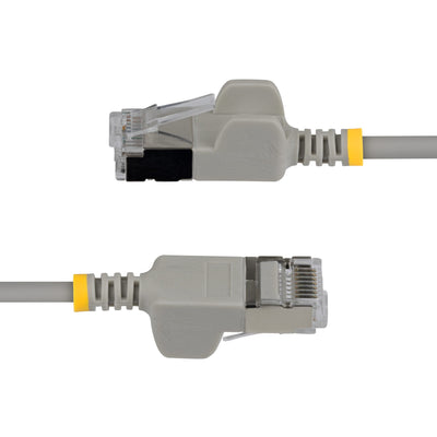 STARTECH .com networking cable Grey 4,267 m Cat6a U/FTP (STP) Round (N6APATSTP34GRS-14FT) - Cartouches Certifiees