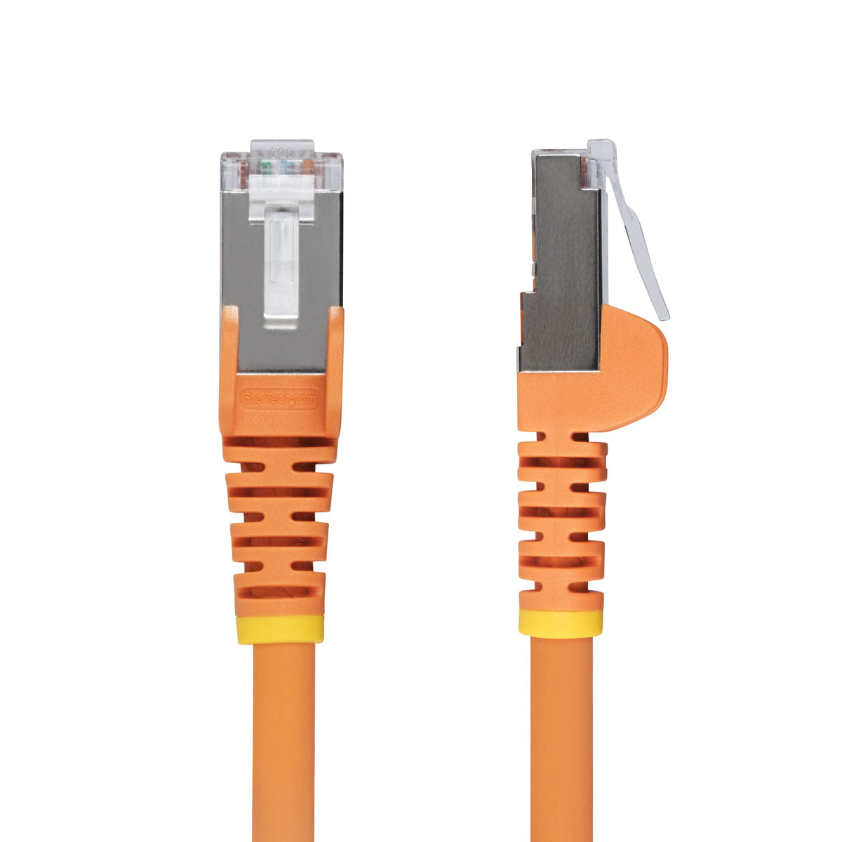 STARTECH .com networking cable Orange 0,6 m S/FTP (S-STP) Round (NLOR-2F-CAT6A-PATCH) - Cartouches Certifiees