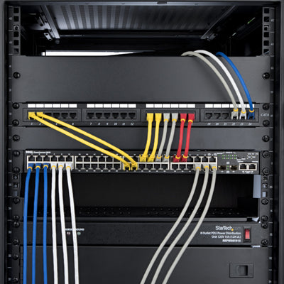 STARTECH .com networking cable Orange 0,6 m S/FTP (S-STP) Round (NLOR-2F-CAT6A-PATCH) - Cartouches Certifiees