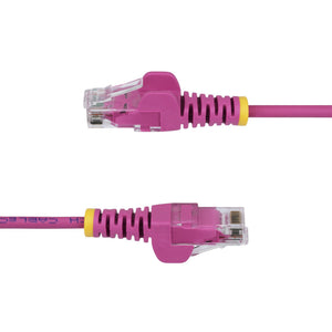 STARTECH .com networking cable Pink 0,2 m Cat6 U/UTP (UTP) Round (N6PAT6INPKS) - Cartouches Certifiees