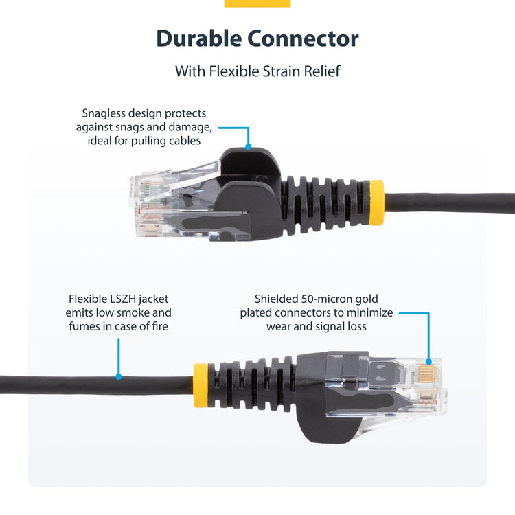 STARTECH .com networking cable Pink 0,2 m Cat6 U/UTP (UTP) Round (N6PAT9INPKS) - Cartouches Certifiees