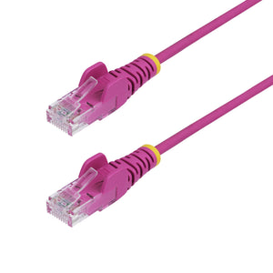 STARTECH .com networking cable Pink 0,3 m Cat6 U/UTP (UTP) Round (N6PAT1PKS) - Cartouches Certifiees