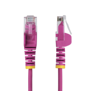 STARTECH .com networking cable Pink 0,3 m Cat6 U/UTP (UTP) Round (N6PAT1PKS) - Cartouches Certifiees