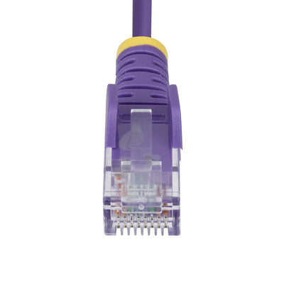 STARTECH .com networking cable Purple 0,2 m Cat6 U/UTP (UTP) Round (N6PAT9INPLS) - Cartouches Certifiees