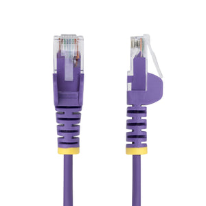 STARTECH .com networking cable Purple 1,5 m Cat6 U/UTP (UTP) Round (N6PAT5PLS) - Cartouches Certifiees