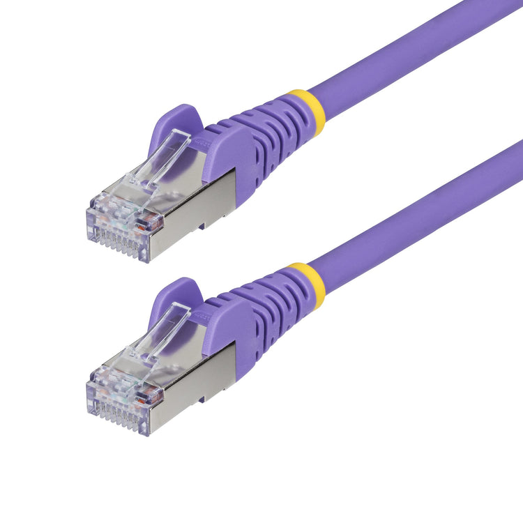 STARTECH .com networking cable Purple 15,2 m S/FTP (S-STP) Round (NLPL-50F-CAT6A-PATCH) - Cartouches Certifiees
