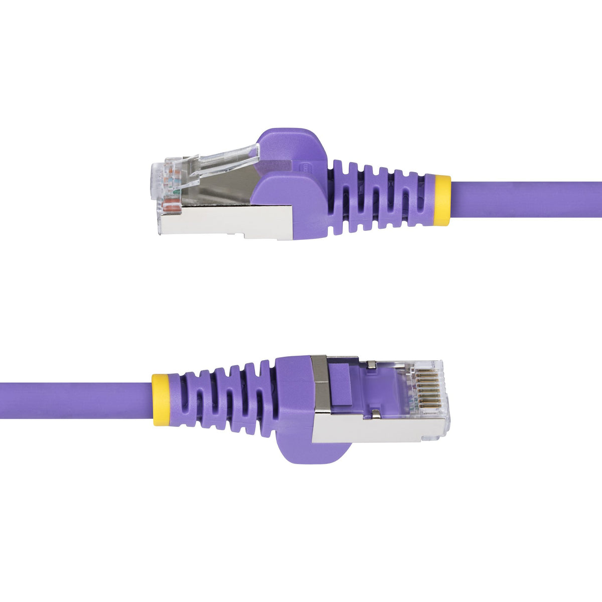 STARTECH .com networking cable Purple 15,2 m S/FTP (S-STP) Round (NLPL-50F-CAT6A-PATCH) - Cartouches Certifiees