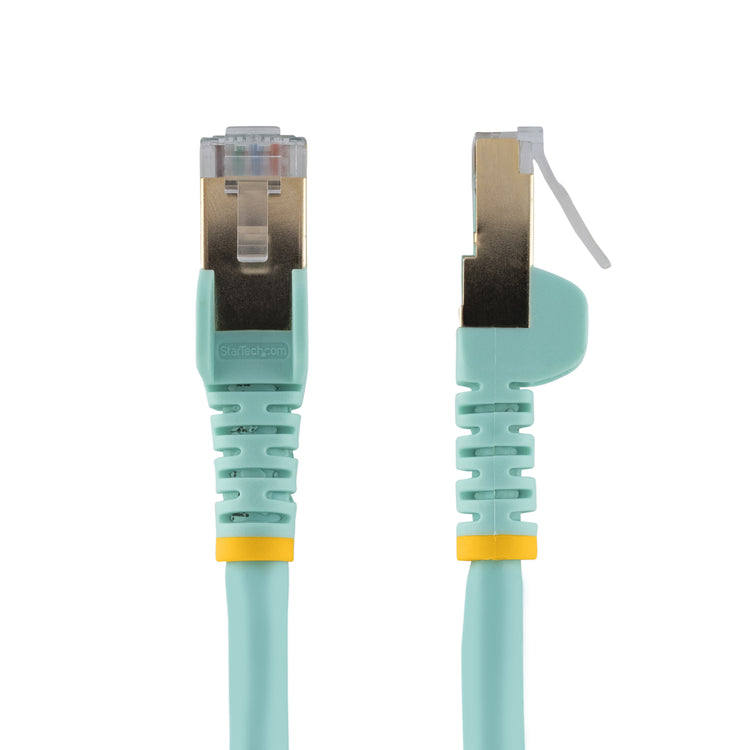STARTECH .com networking cable Turquoise 0,9 m Cat6a (C6ASPAT3AQ) - Cartouches Certifiees